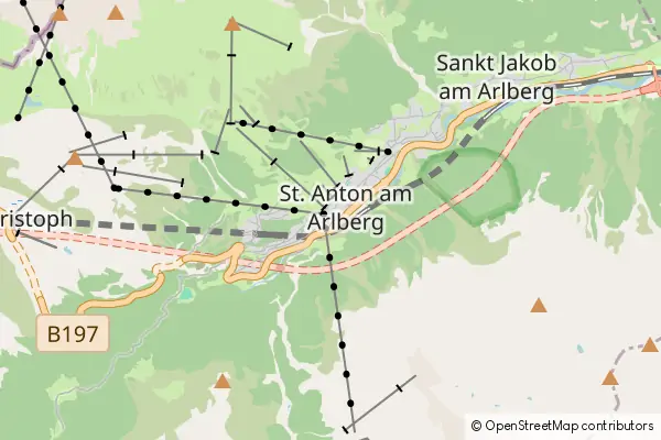 Mapa St. Anton am Arlberg