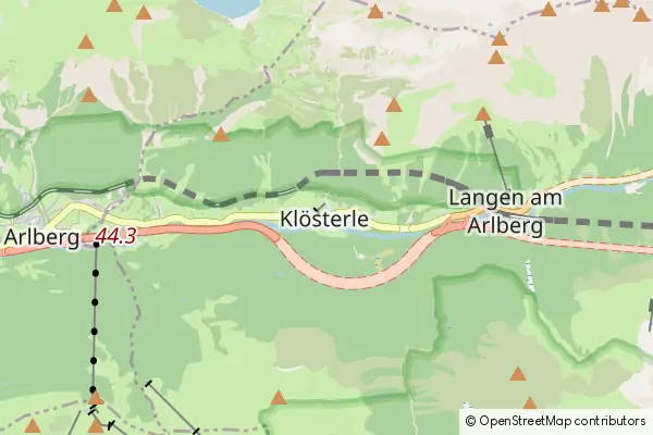 Mapa Klösterle