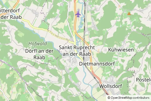 Mapa St. Ruprecht an der Raab