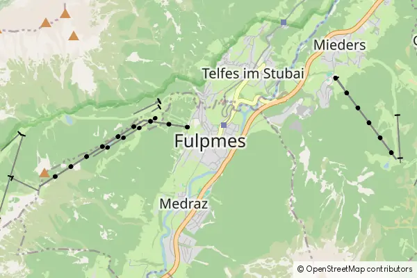 Mapa Fulpmes