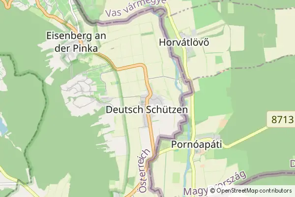 Mapa Deutsch Schuetzen-Eisenberg