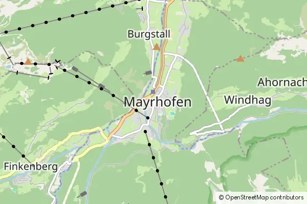 Mapa Mayrhofen