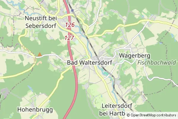 Mapa Bad Waltersdorf