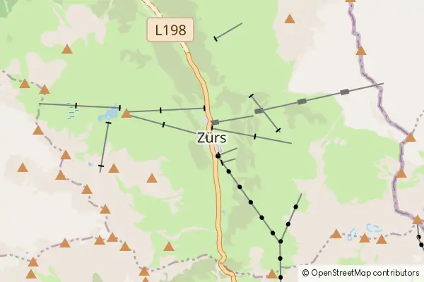 Mapa Zurs