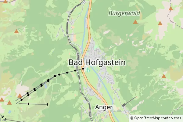 Mapa Bad Hofgastein