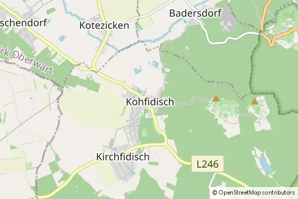 Mapa Kohfidisch