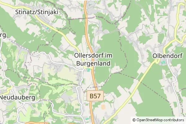 Mapa Ollersdorf im Burgenland