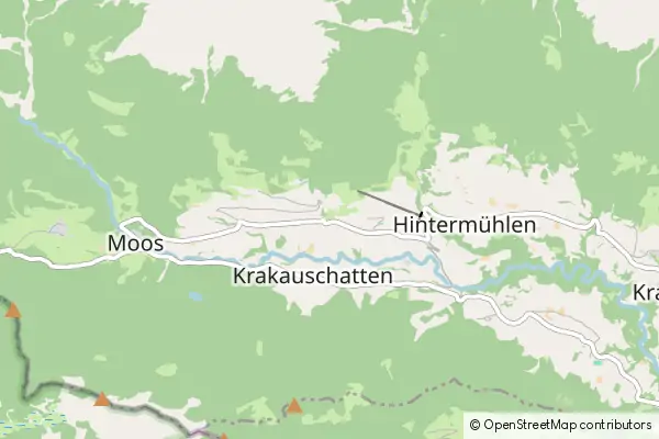 Mapa Krakauebene