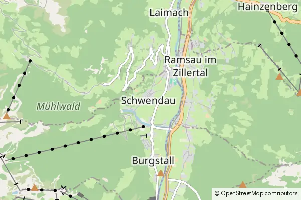 Mapa Schwendau