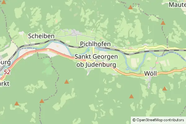 Mapa Sankt Georgen ob Judenburg