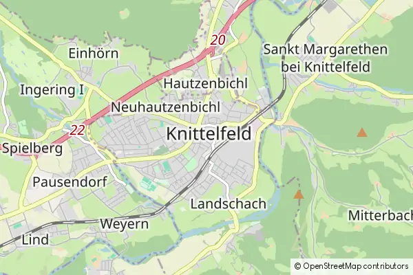 Mapa Knittelfeld