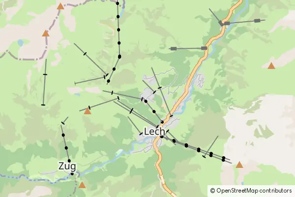 Mapa Oberlech