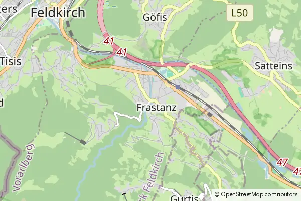 Mapa Frastanz