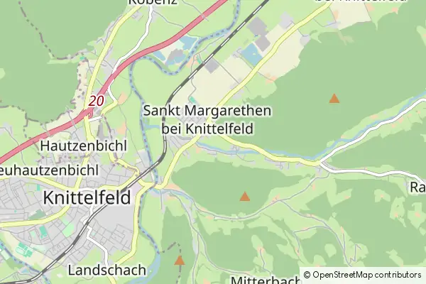 Mapa Sankt Margarethen bei Knittelfeld