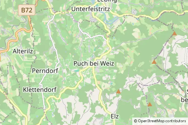 Mapa Puch bei Weiz