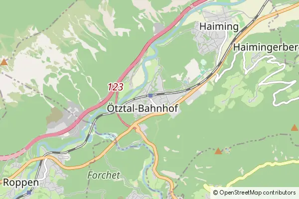 Mapa Otztal-Bahnhof