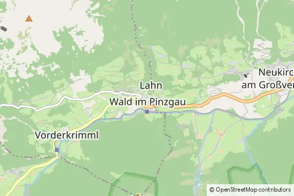 Mapa Wald im Pinzgau