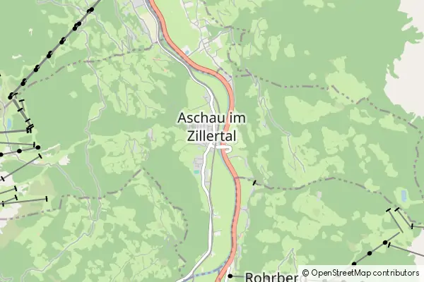 Mapa Aschau im Zillertal