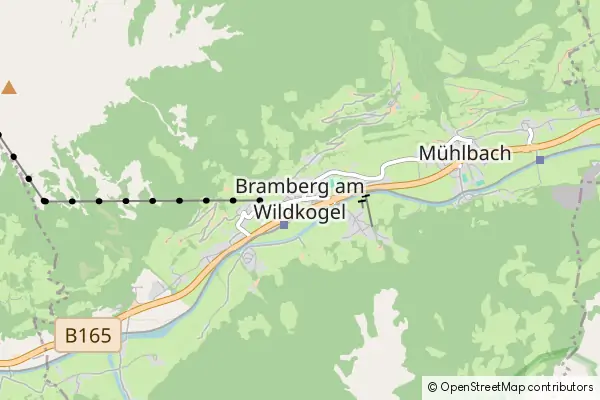 Mapa Bramberg am Wildkogel