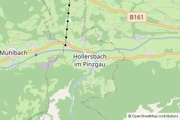 Mapa Hollersbach im Pinzgau