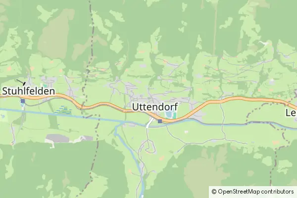 Mapa Uttendorf