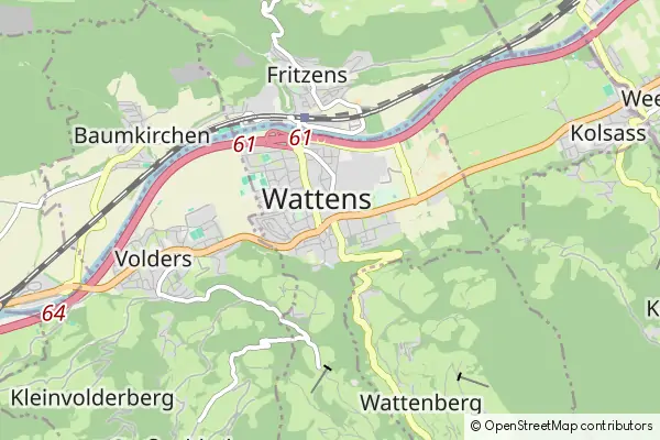 Mapa Wattens