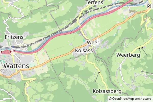 Mapa Kolsass