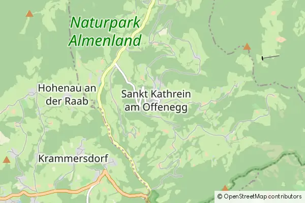 Mapa St. Kathrein am Offeneg