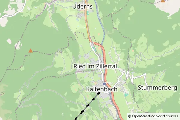 Mapa Ried im Zillertal