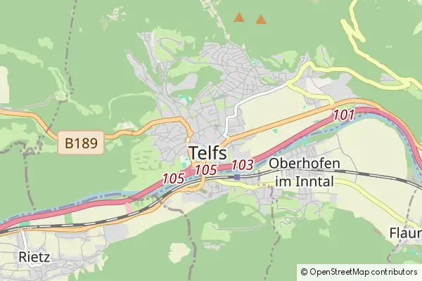 Mapa Telfs