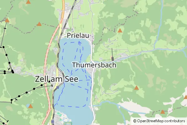 Mapa Thumersbach