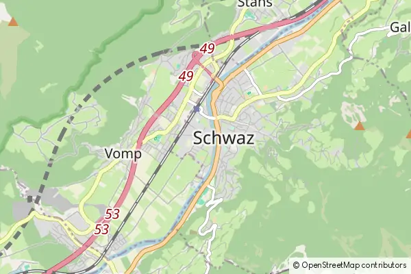 Mapa Schwaz