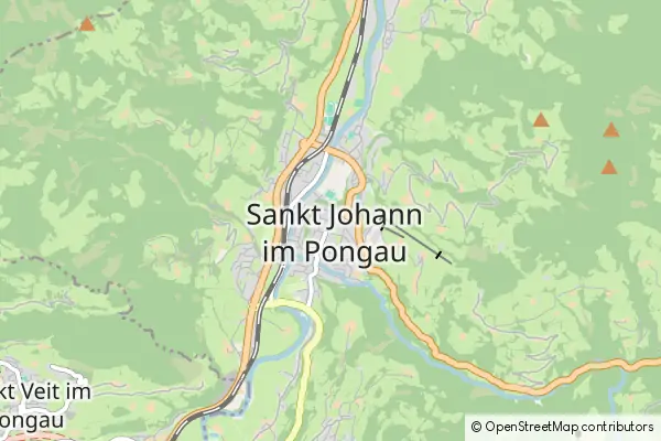 Mapa St Johann im Pongau