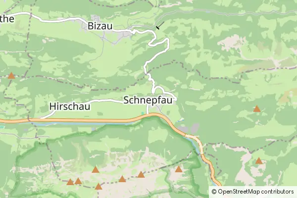 Mapa Schnepfau