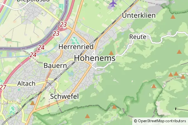 Mapa Hohenems