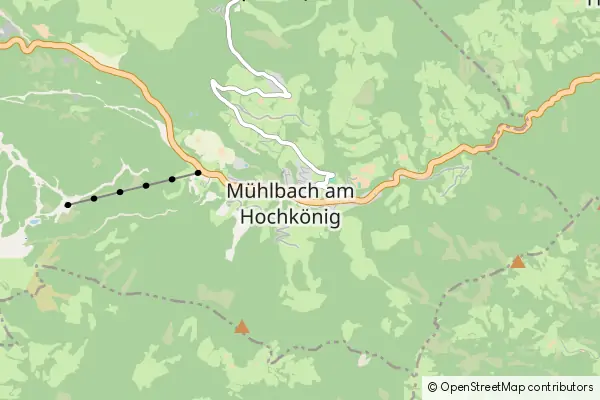 Mapa Muhlbach am Hochkonig