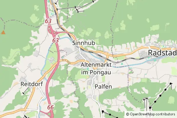 Mapa Altenmarkt