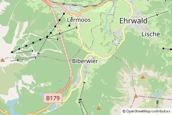 Mapa Biberwier