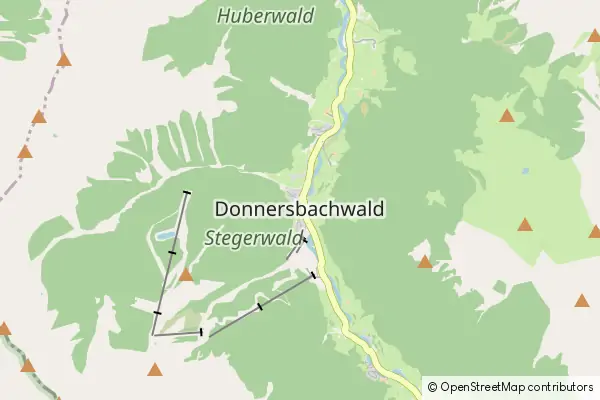 Mapa Donnersbachwald