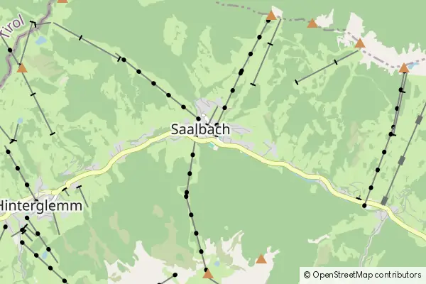 Mapa Saalbach-Hinterglemm