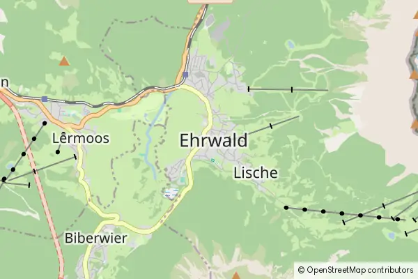 Mapa Ehrwald