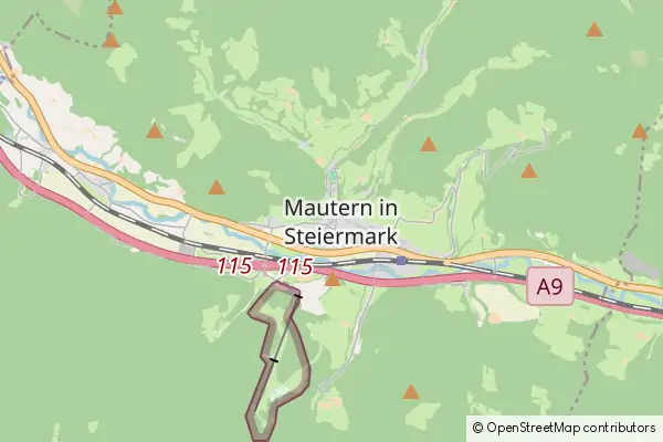 Mapa Mautern in Steiermark