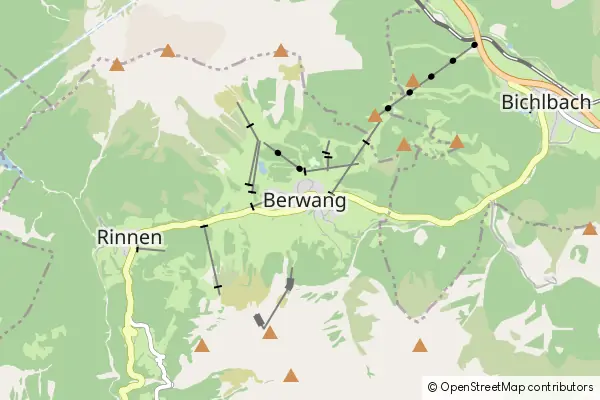 Mapa Berwang