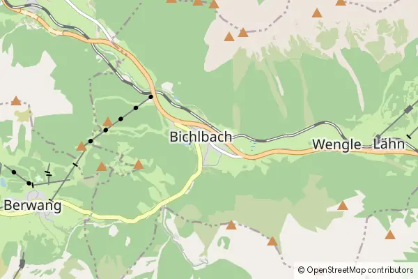 Mapa Bichlbach