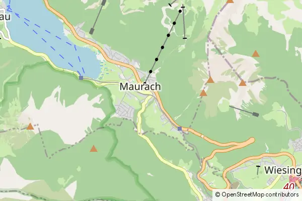 Mapa Eben am Achensee