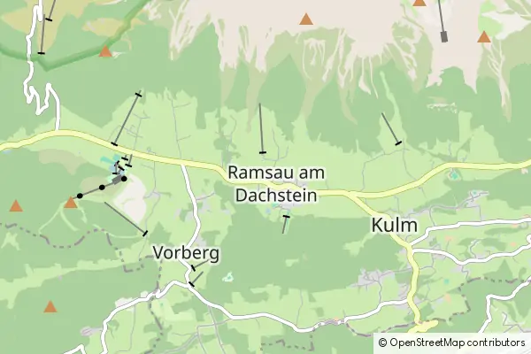 Mapa Ramsau am Dachstein