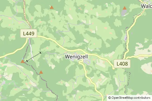 Mapa Wenigzell