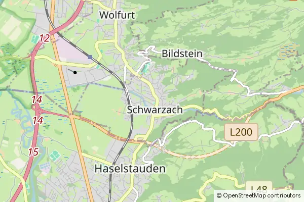 Mapa Schwarzach