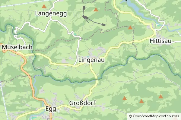 Mapa Lingenau