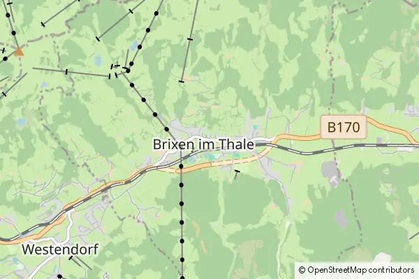 Mapa Brixen im Thale